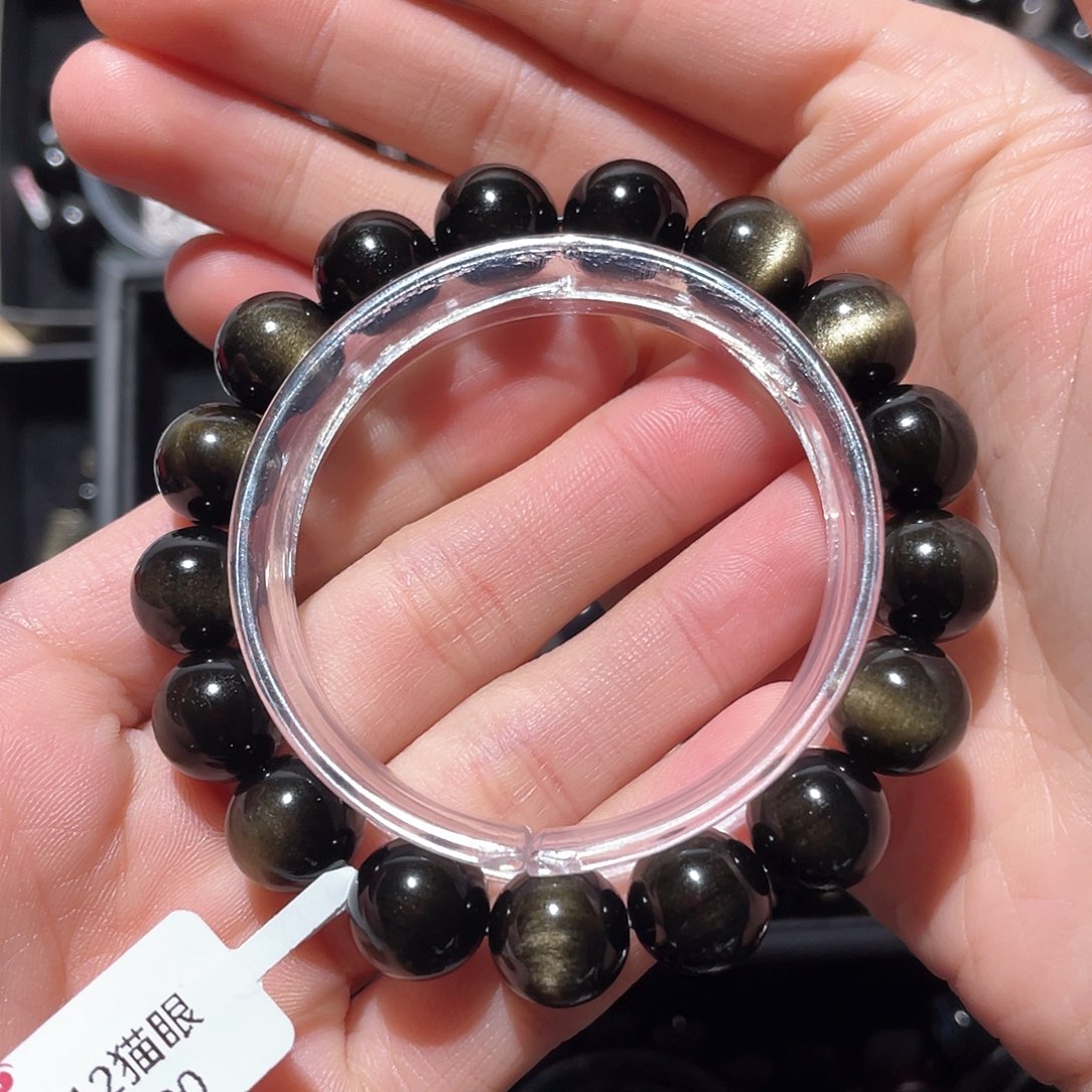 黑曜岩手链未镶嵌吃**?