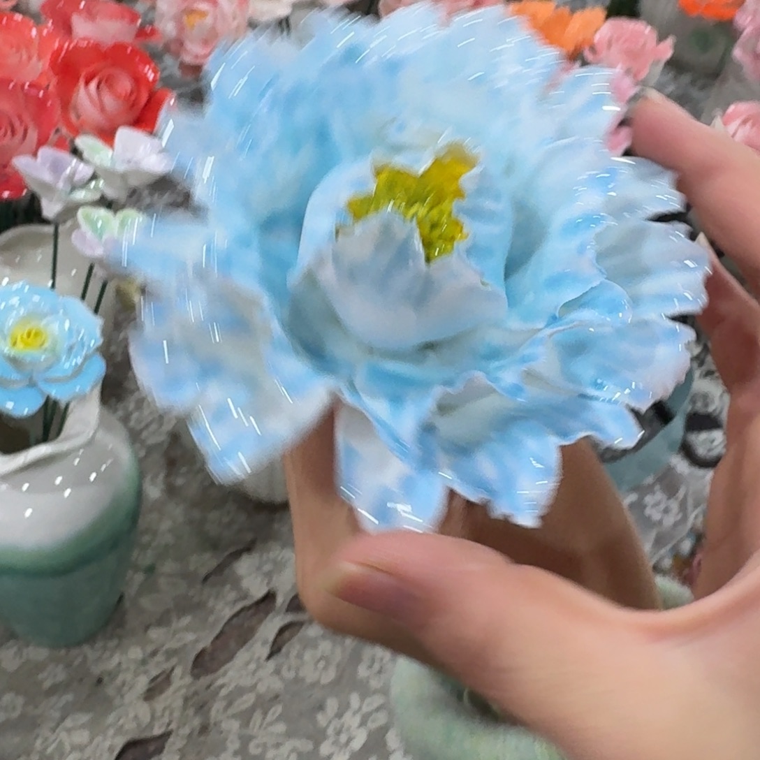 陶瓷花拍满20元发货，退款的拉黑