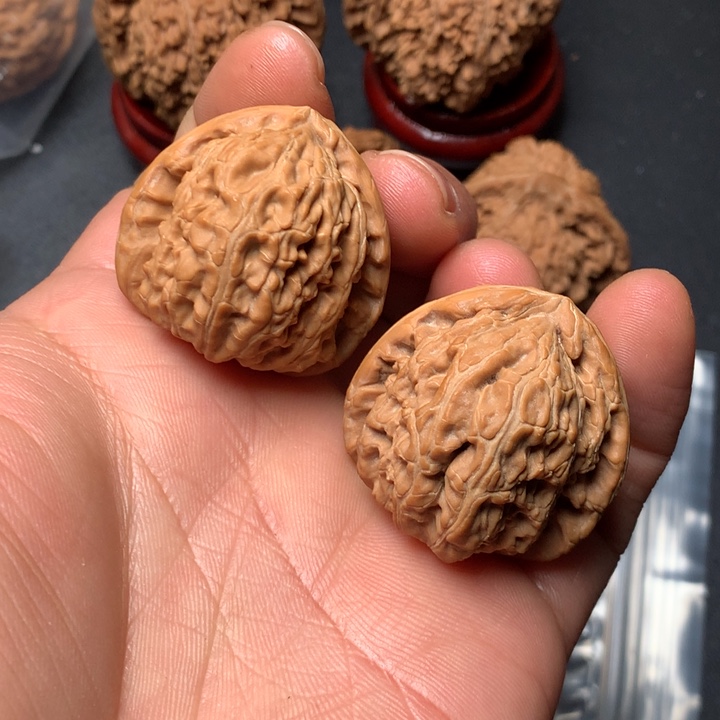 文玩核桃把件34白狮子867