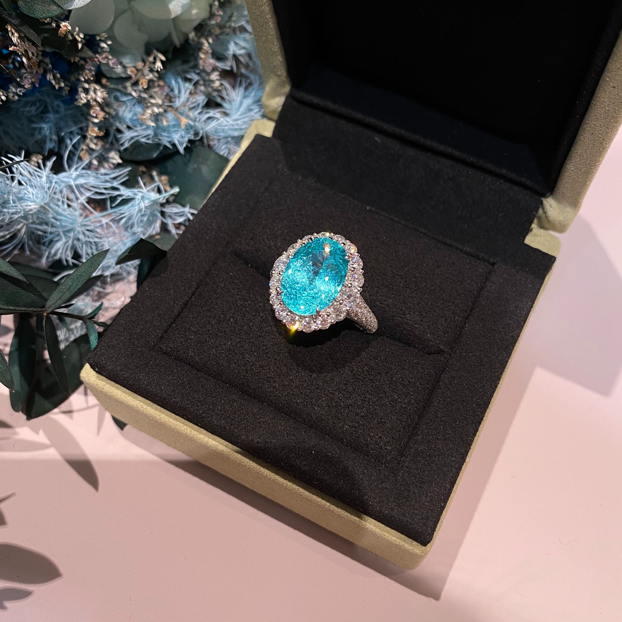 实验室培育钻石18k培育钻石钇铝榴石戒指【主石：7.455ct】