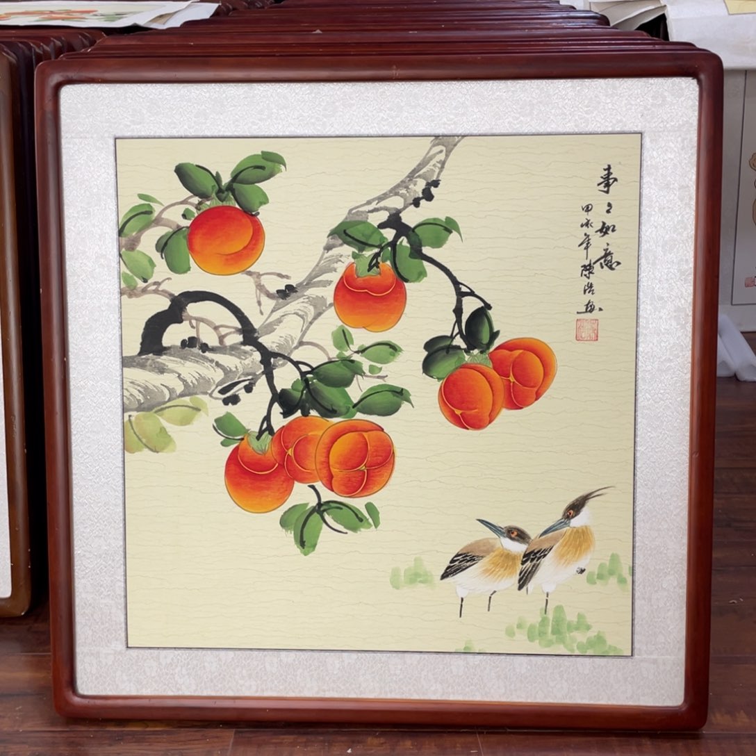 国画带框尺寸63*63厘米