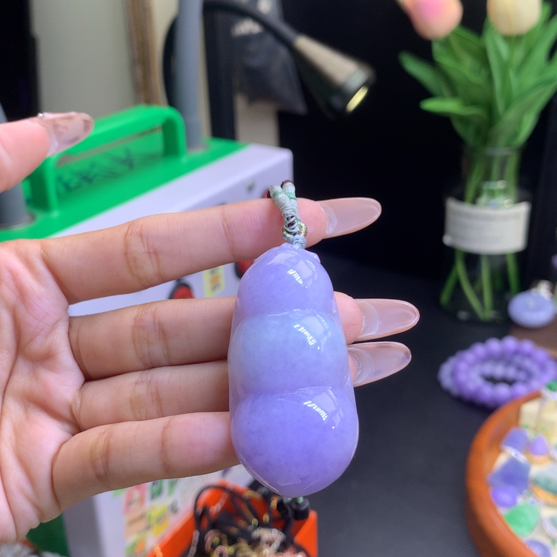 翡翠未镶嵌颈饰天然