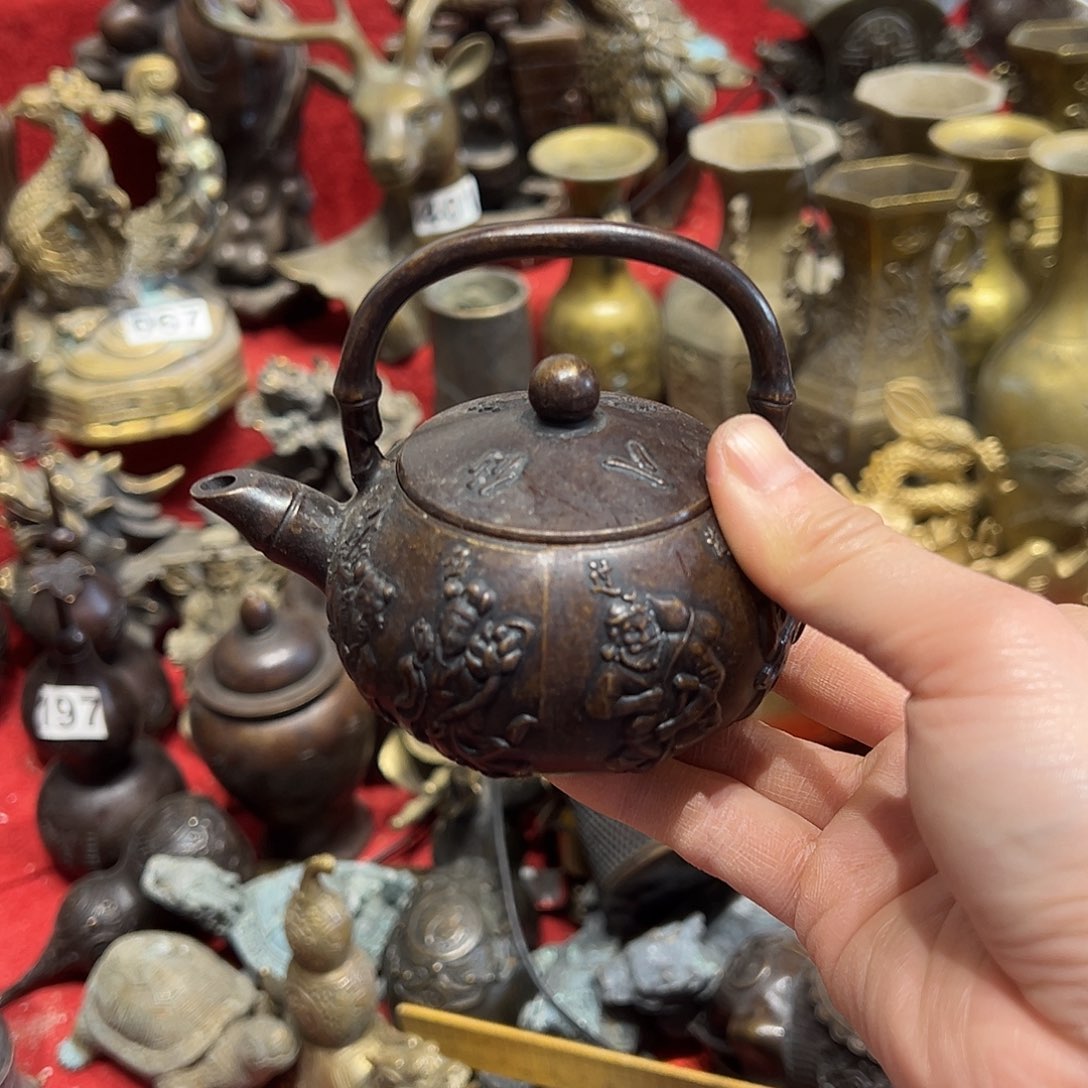 黄铜摆件，文房摆件