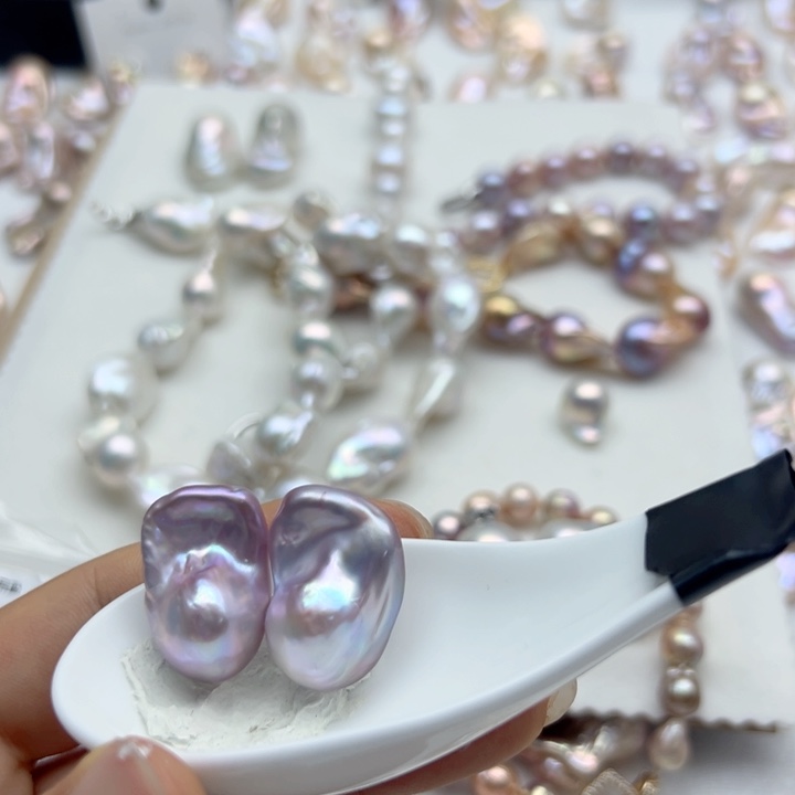 合金淡水珍珠天然淡水珍珠木*