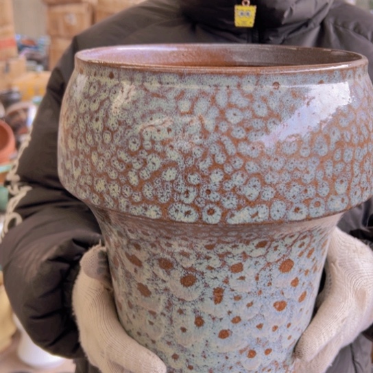 紫砂花盆高28口22————