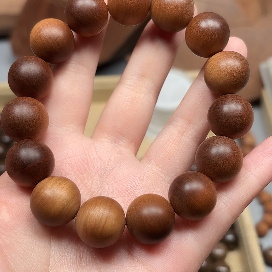 檀香木手串/手链K*M老山檀香瑕疵1.5