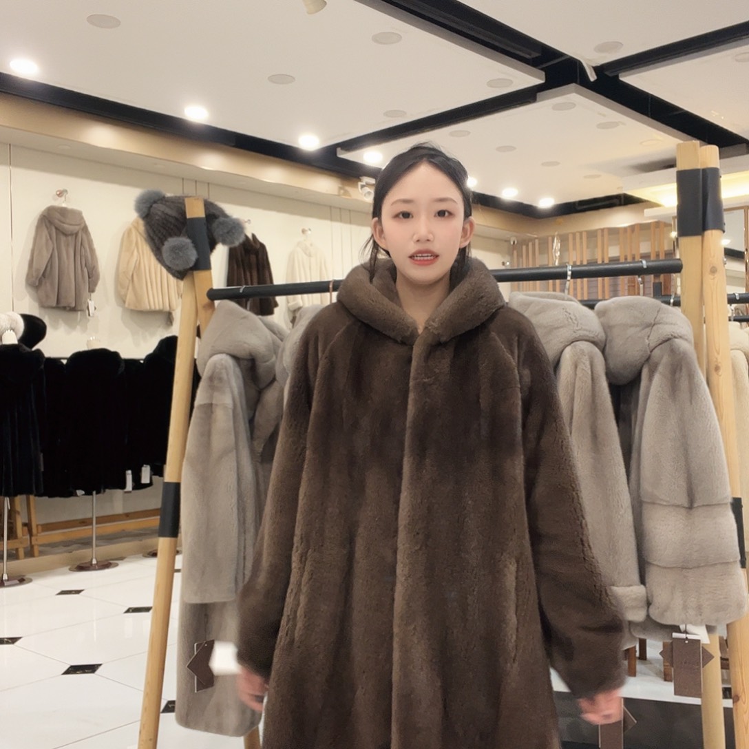 R506咖色85长帽款