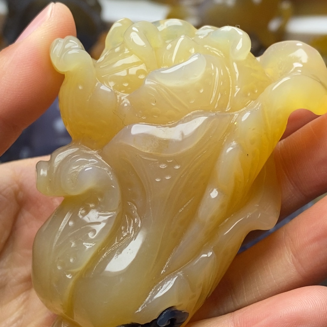 玛瑙/玉髓未镶嵌手把件