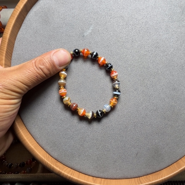 玛瑙/玉髓未镶嵌手链