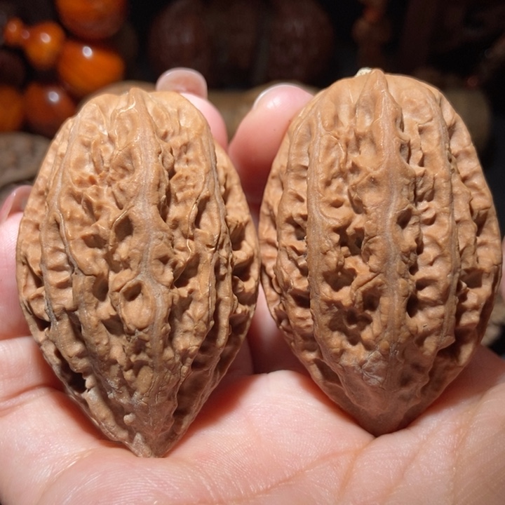 把件文玩核桃东北楸子小雪43