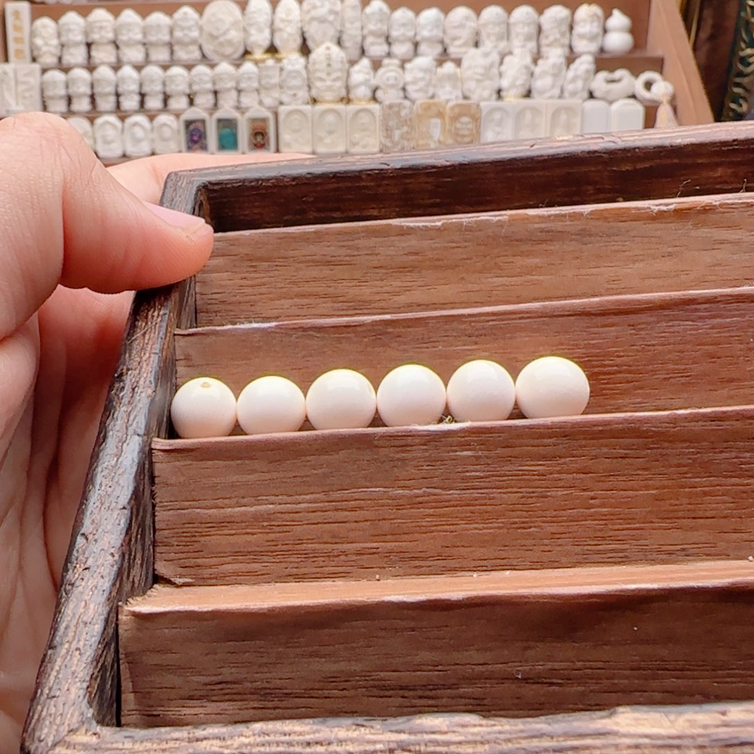 欢****其他猛犸象牙圆珠x6