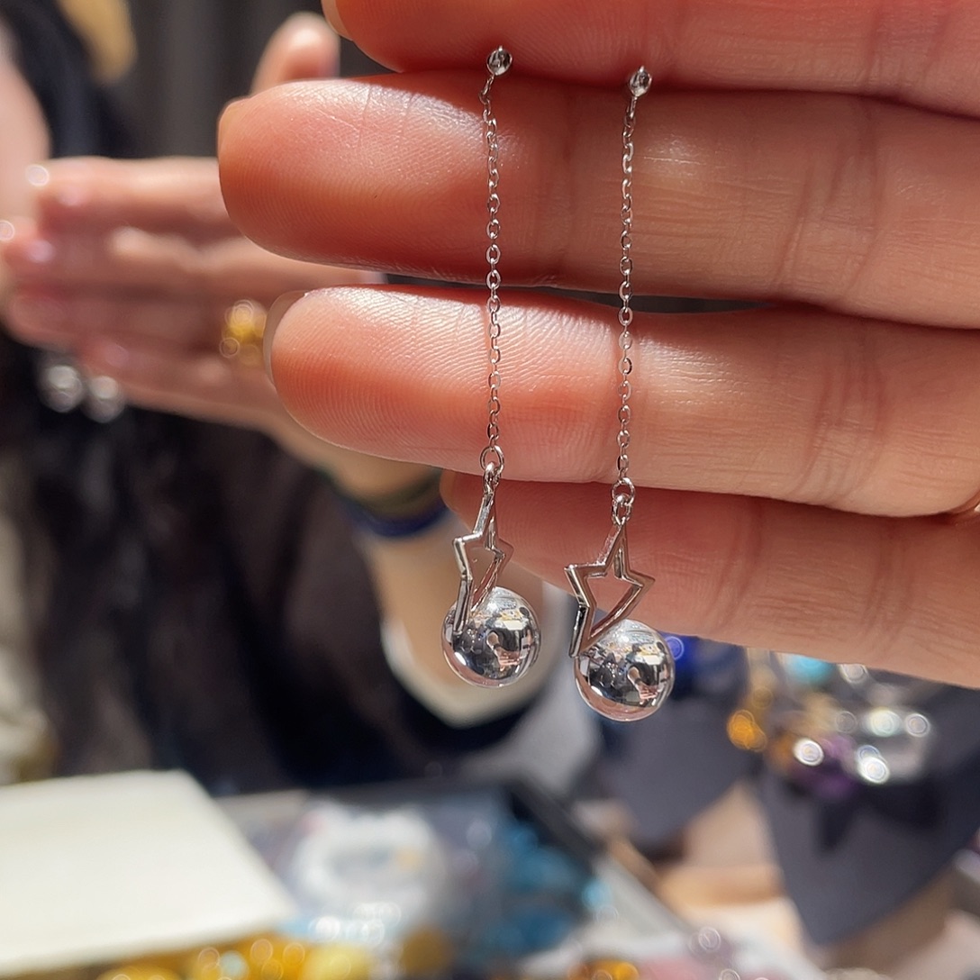 银S925镶嵌水晶颈饰大气款