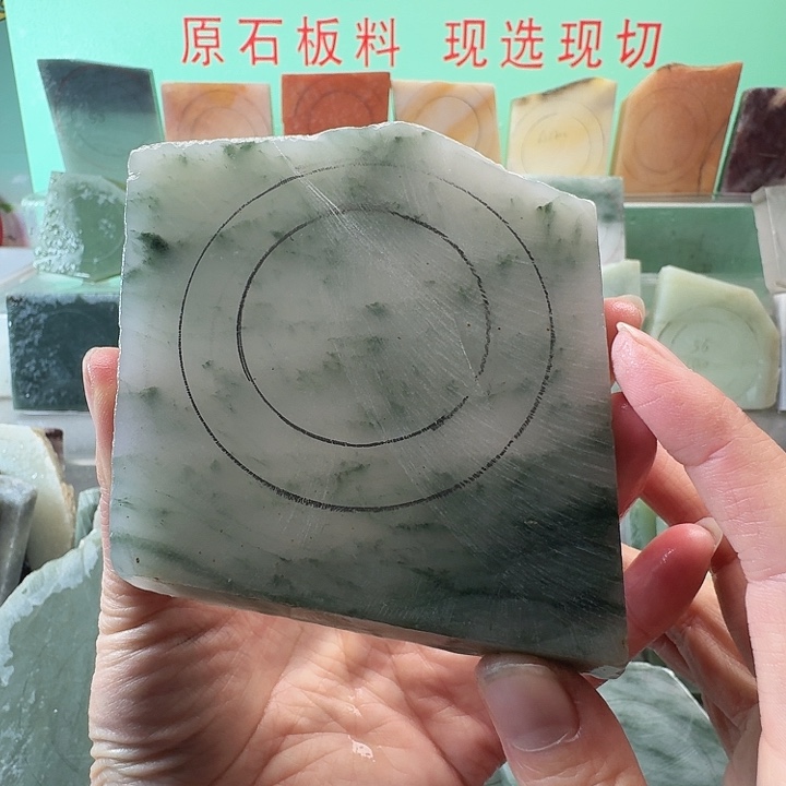 A***a定制石英质玉（天山翠）手镯定制