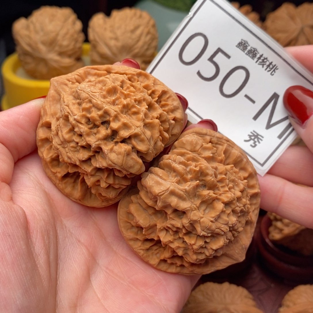 文玩核桃把件官帽50