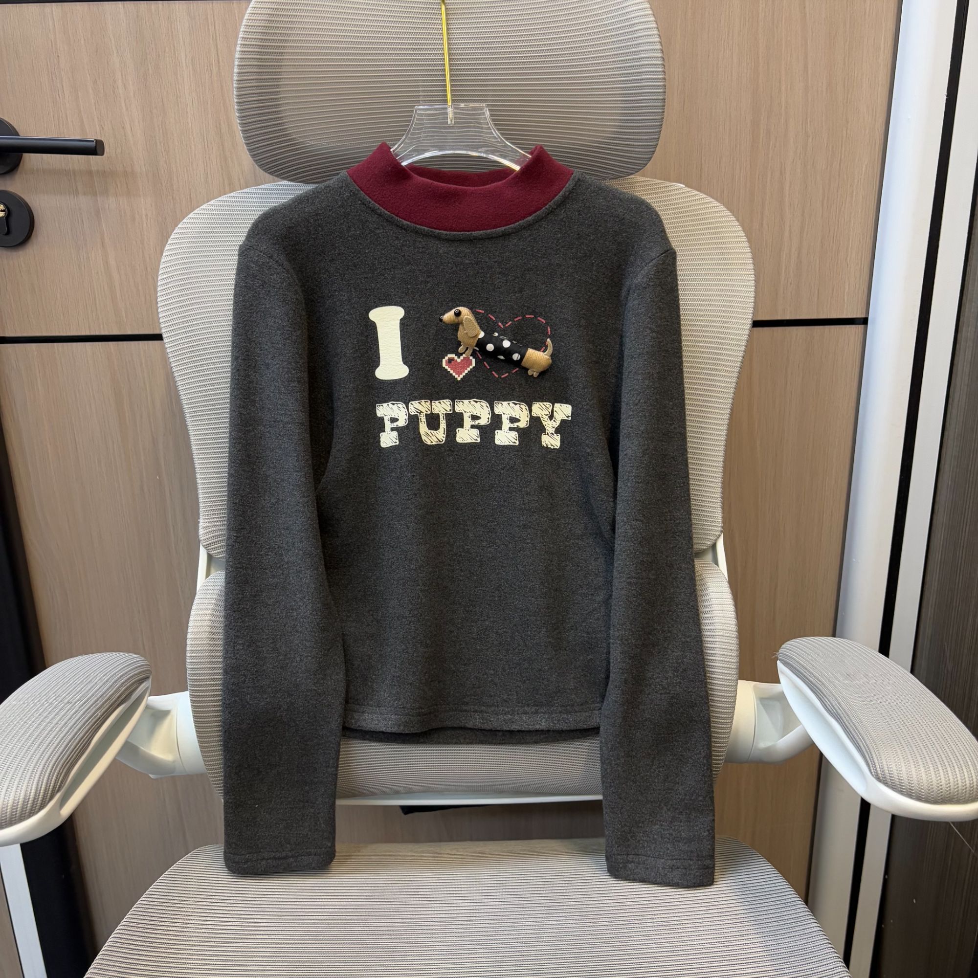 冬款韩范腊肠狗绒面女童打底衫 F275 275 R