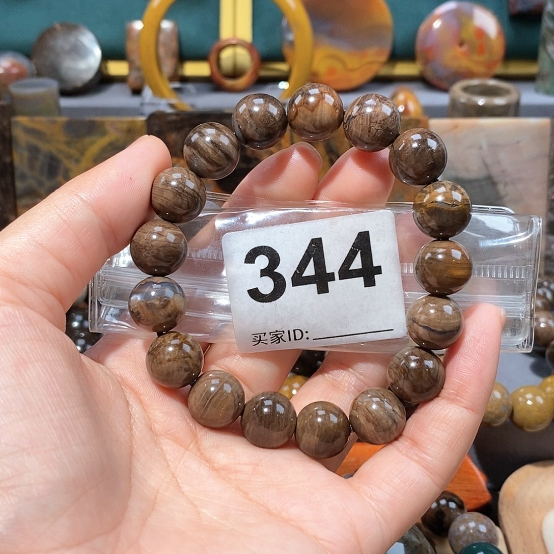 硅化玉天然北票硅化玉手串未镶嵌天然北票硅化玉手串