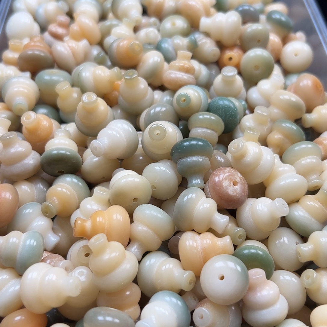 菩提根/象牙果手串瑕疵18左右葫芦25颗