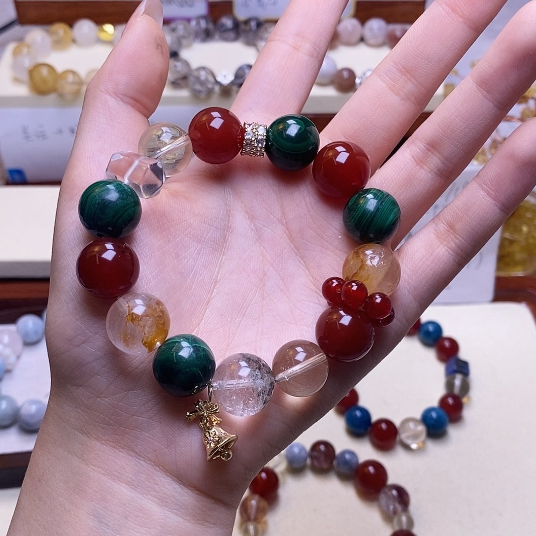 李****白玉菩提吊坠手串