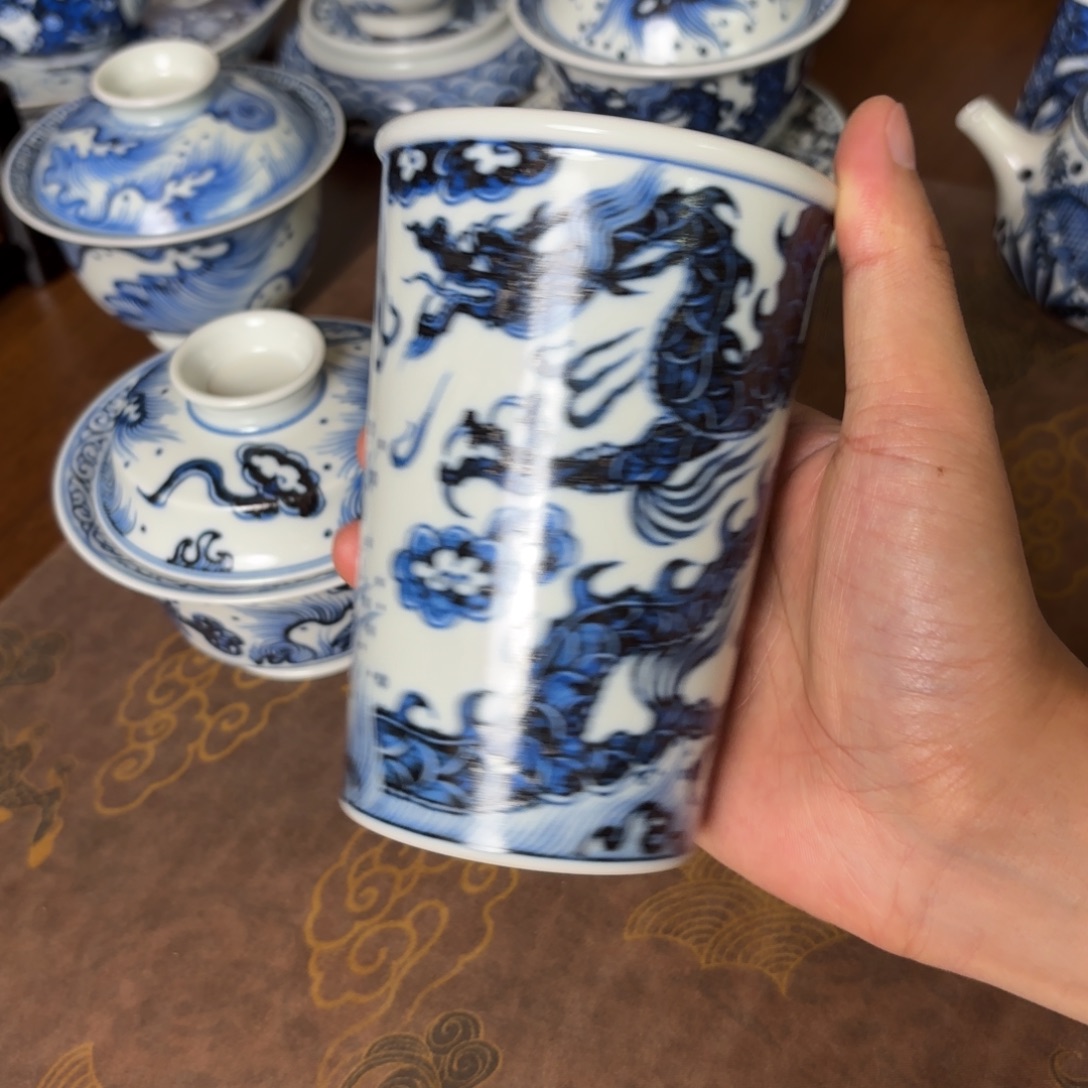 摆件景德镇手绘茶器