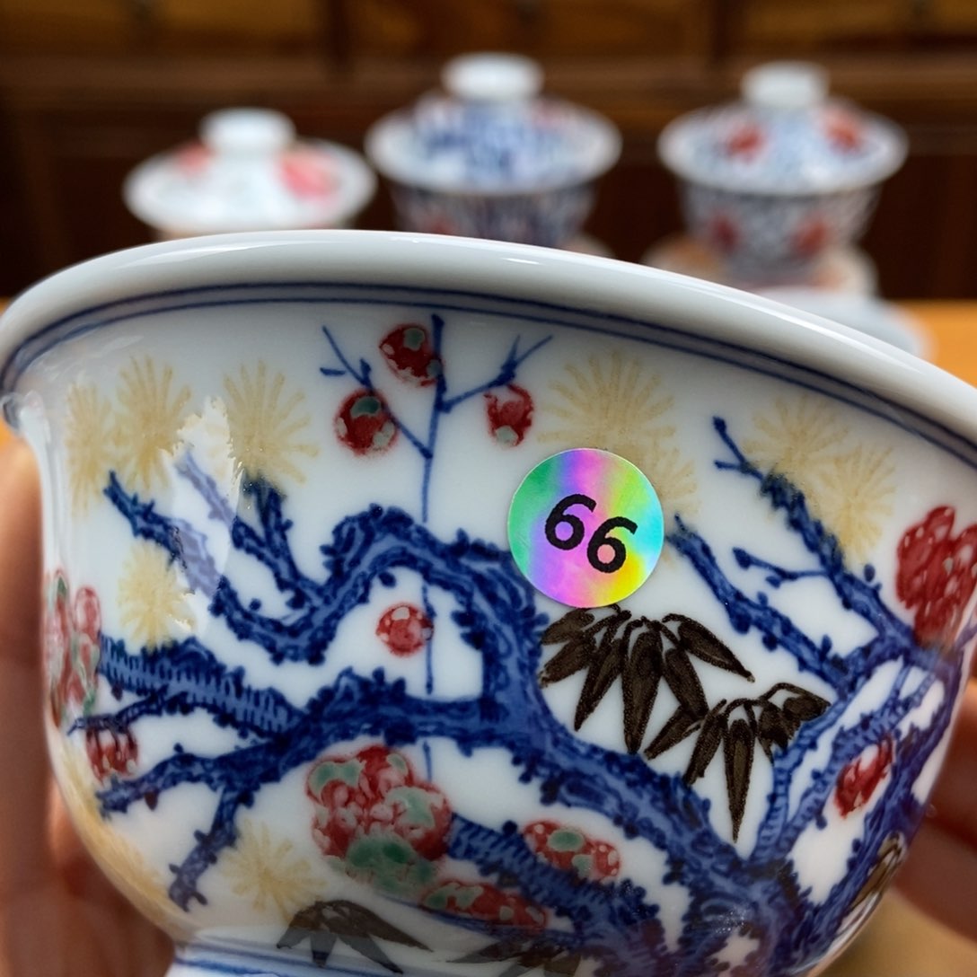 手绘现代茶具非古董