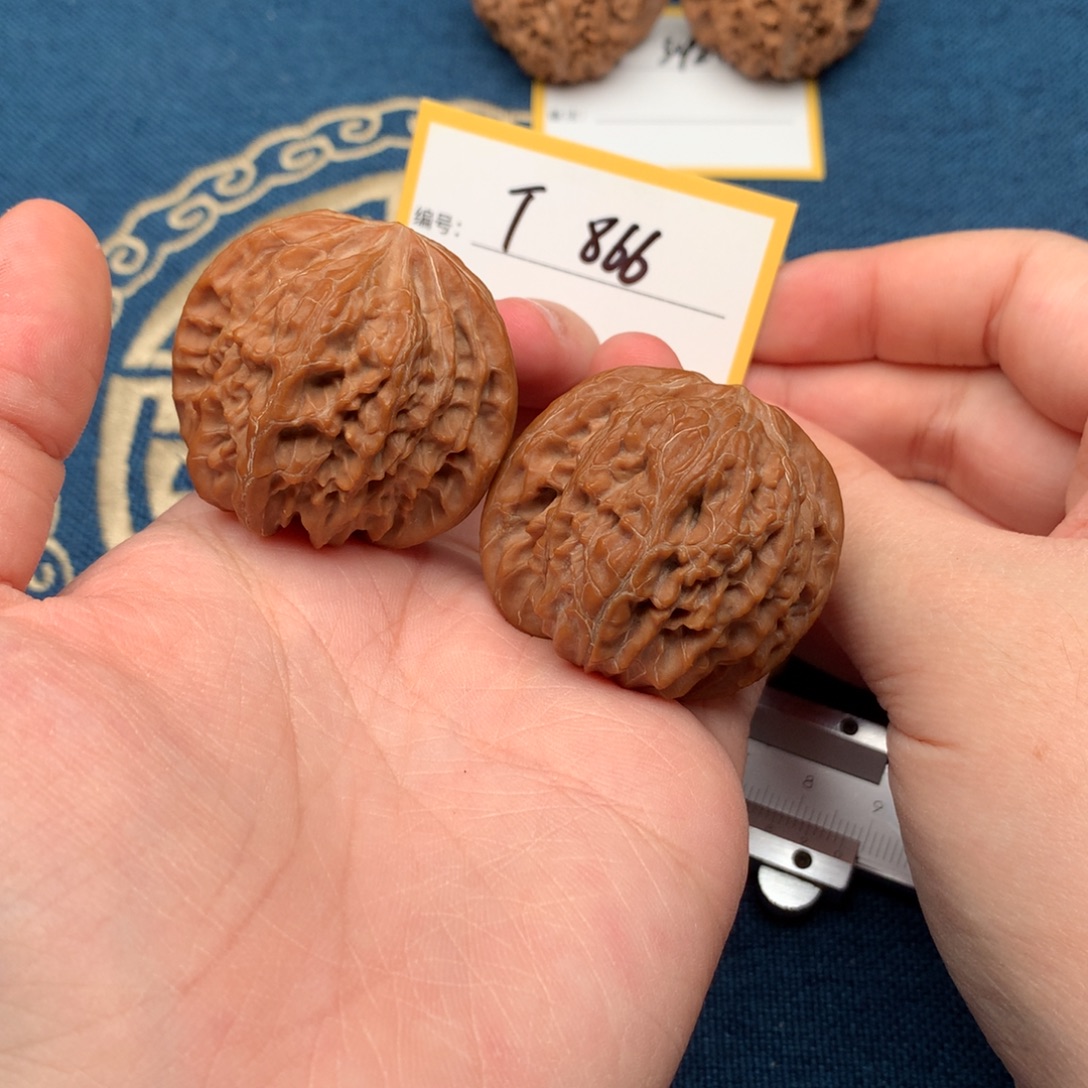 把件文玩核桃40磨盘 866