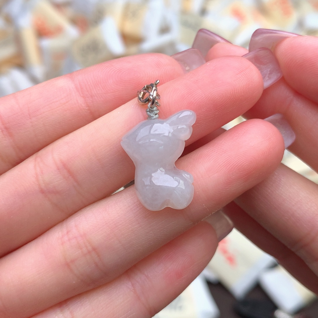 【闪购商品】翡翠挂件银S925镶嵌一