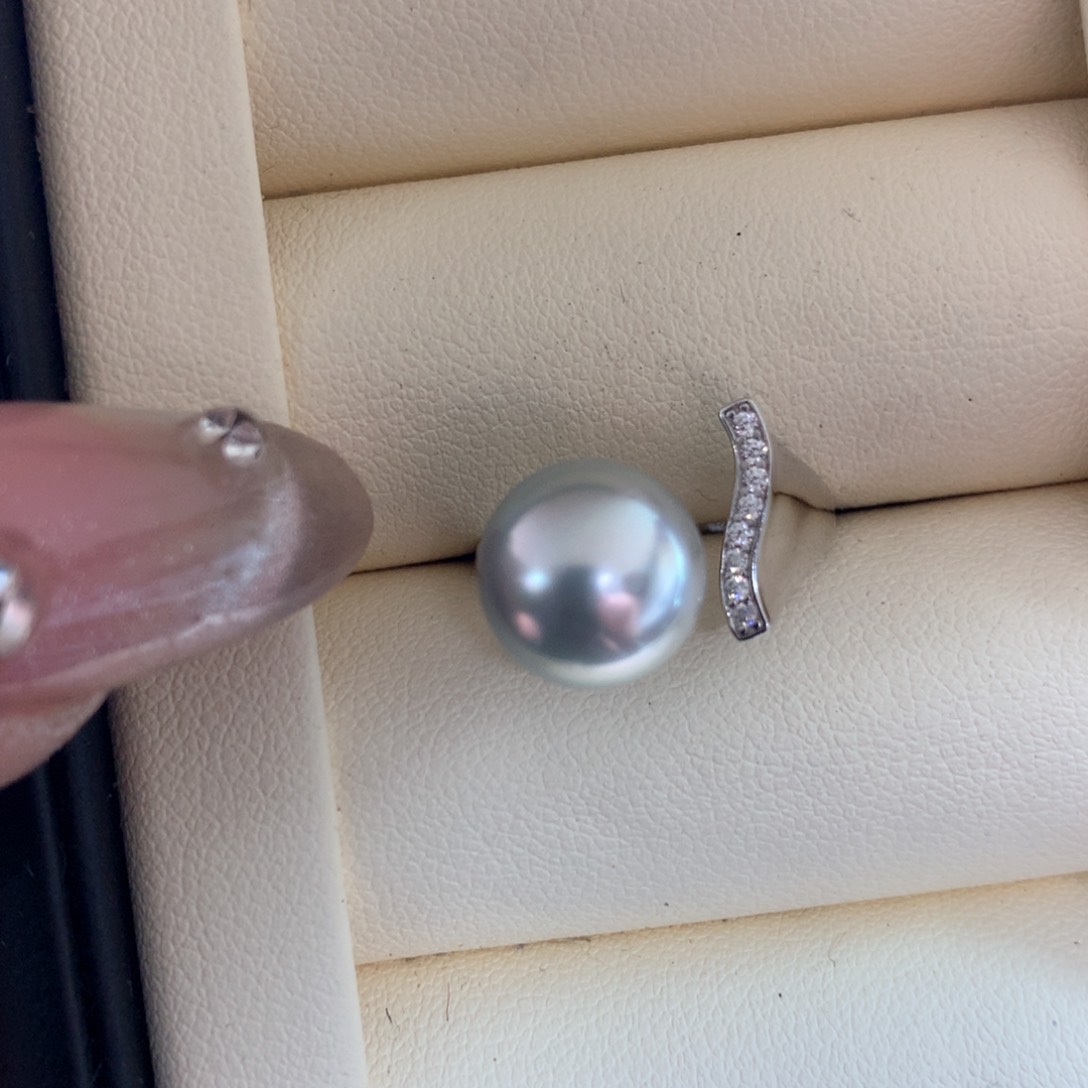 海水珍珠戒指银S925镶嵌