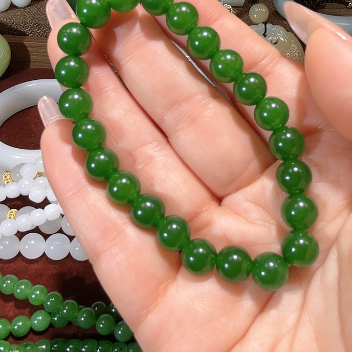 和田玉未镶嵌手链