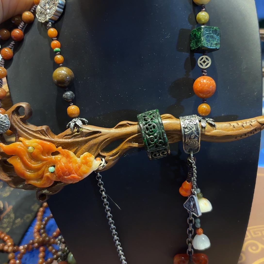 翡翠未镶嵌颈饰原创