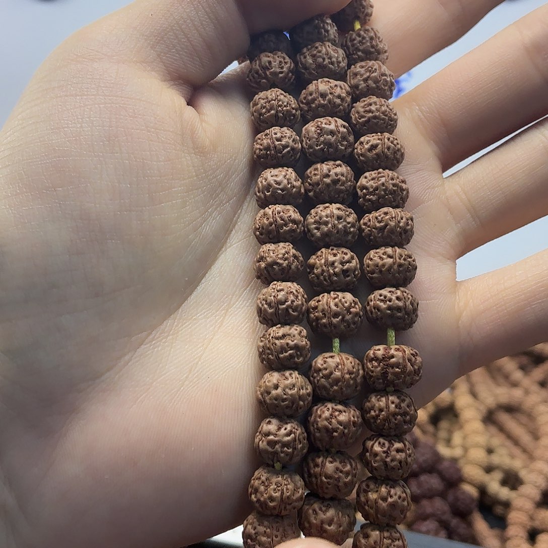 金刚菩提吊坠苹果园，一条保手持