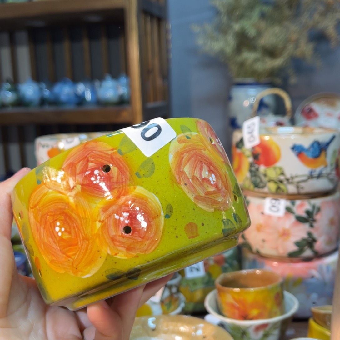 杯素浅陶瓷手工手绘