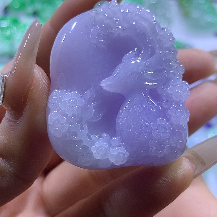 翡翠未镶嵌颈饰天然翡翠A货吊坠