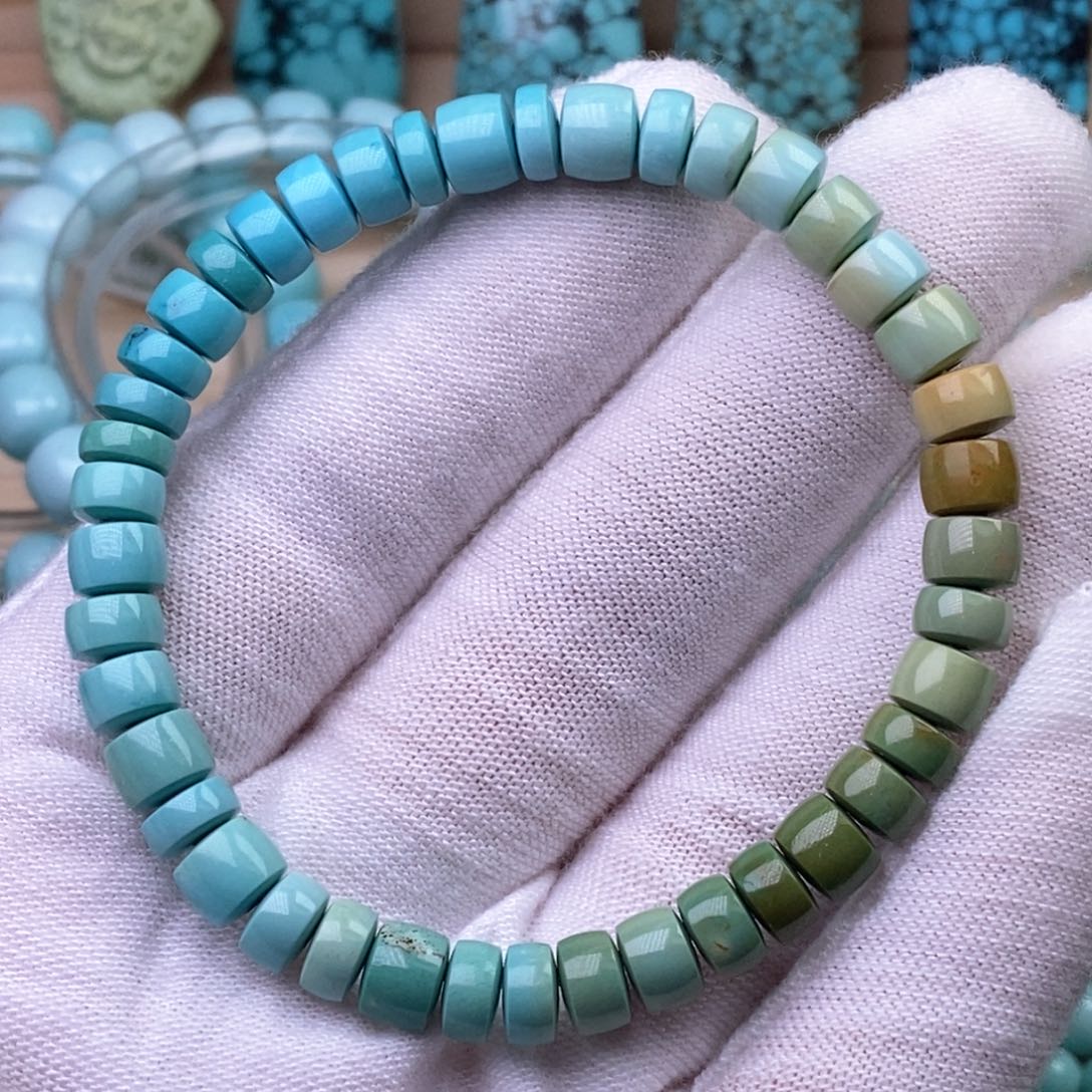 未镶嵌绿松石珠宝奇石6..3mm