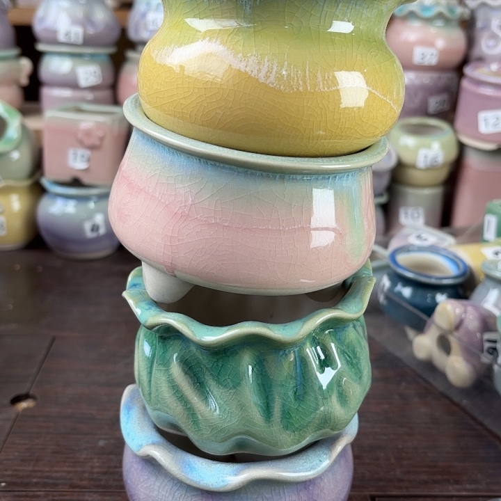 红陶量货/口8-10高深浅搭配发4个