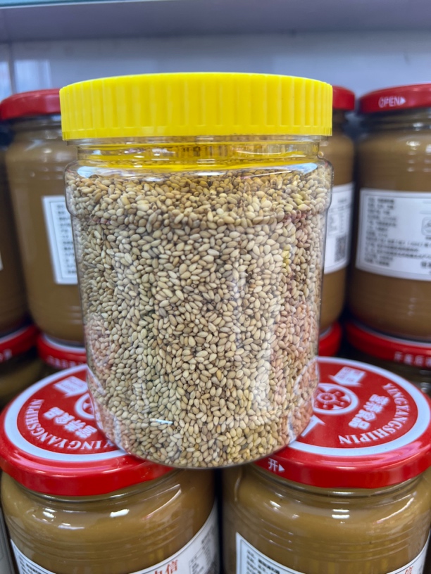 原生态传统大地锅炒熟白芝麻熟芝麻