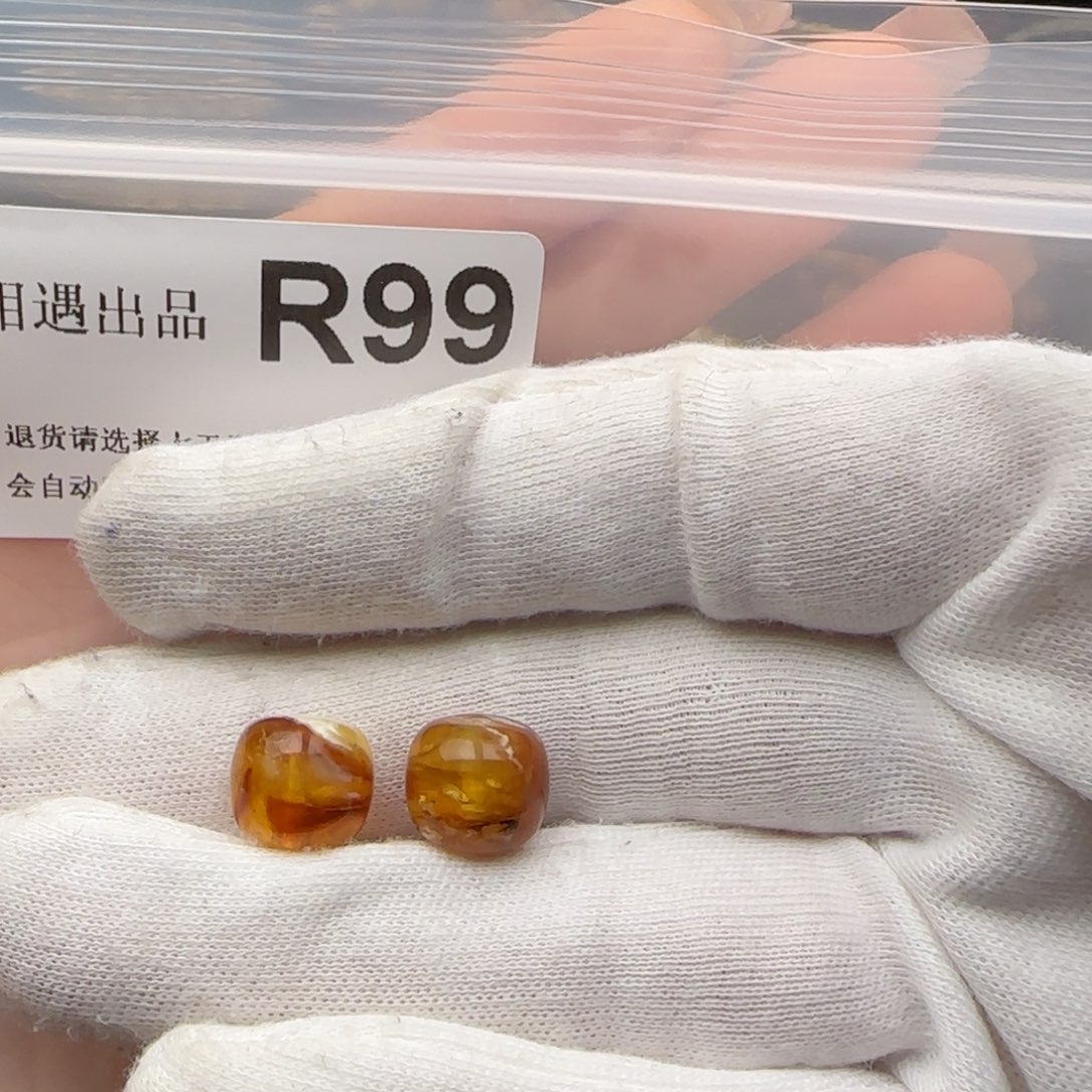 琥珀裸石未镶嵌琥珀蜜蜡