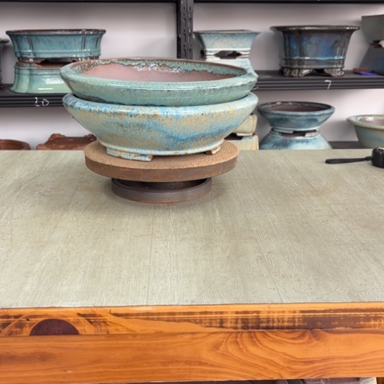 紫砂花盆翻*车高温釉盆