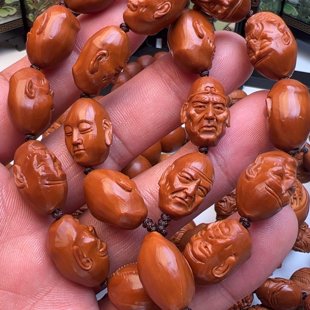 橄榄核吊坠十八罗汉