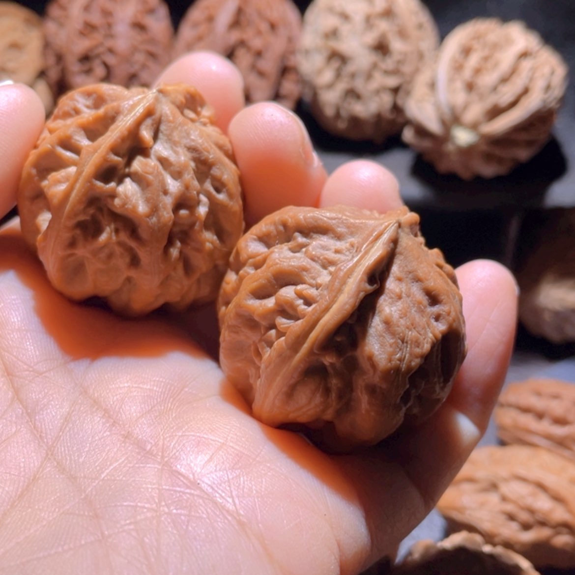 【闪购商品】文玩核桃把件关东北楸子10