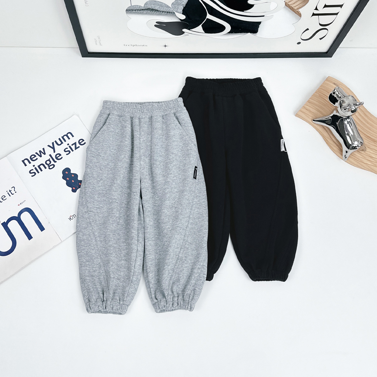 儿童裤子春秋款男童运动裤2025新款春装潮 BQ25052D 悠悠童话童装