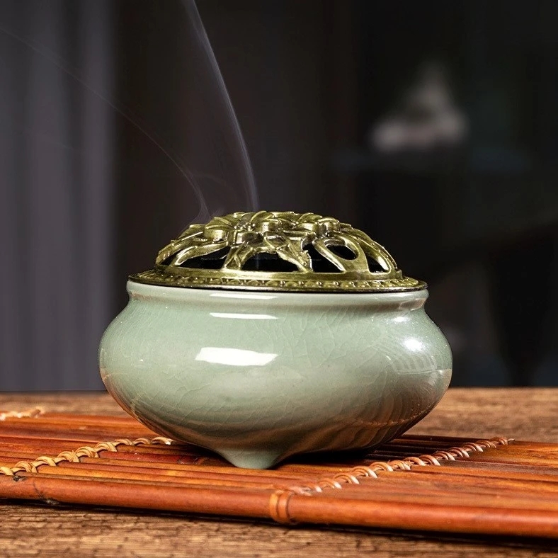 九华山大愿盘香炉