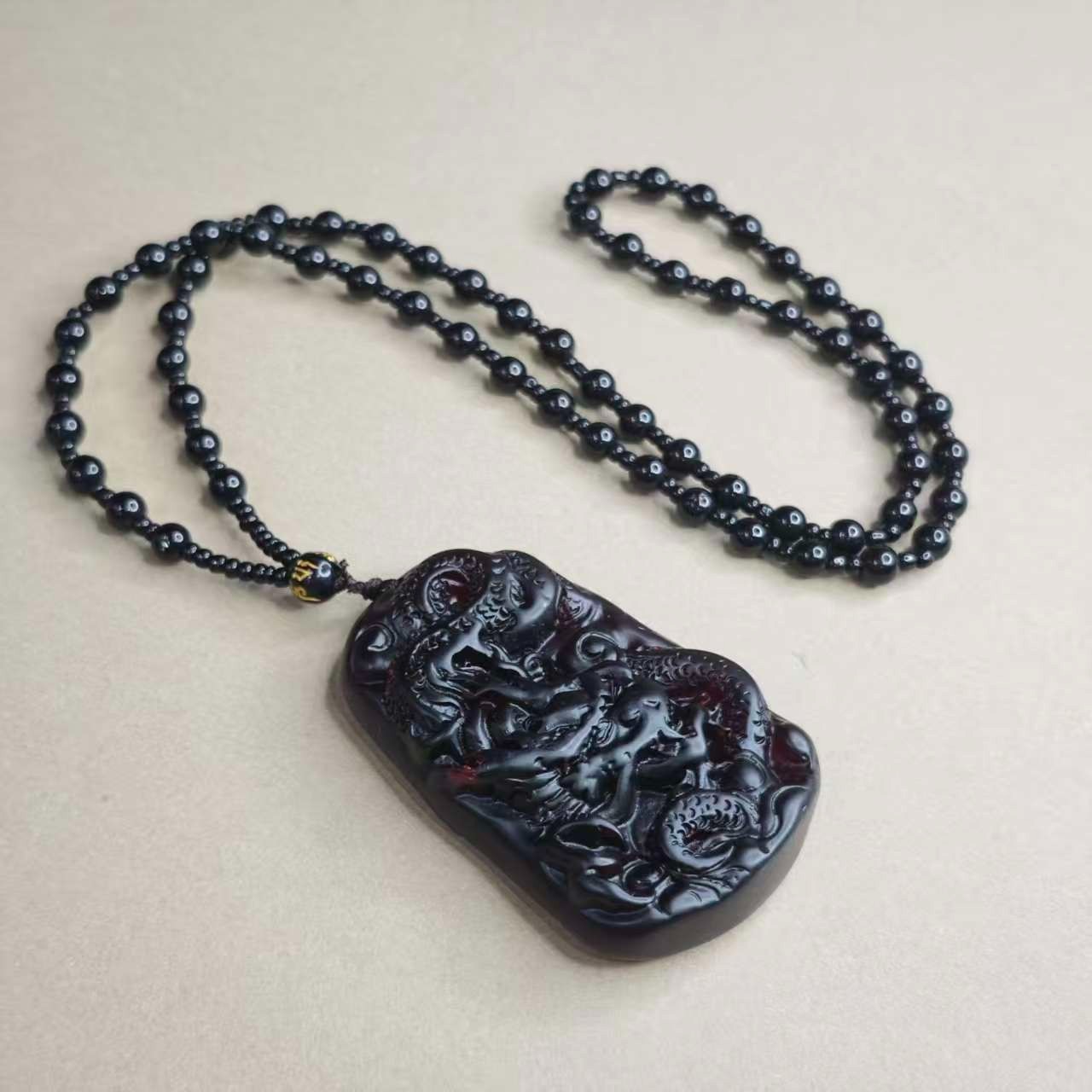 【福气来珠宝】L013-DIY配件-精美设计款龙牌吊坠-多样性发其一