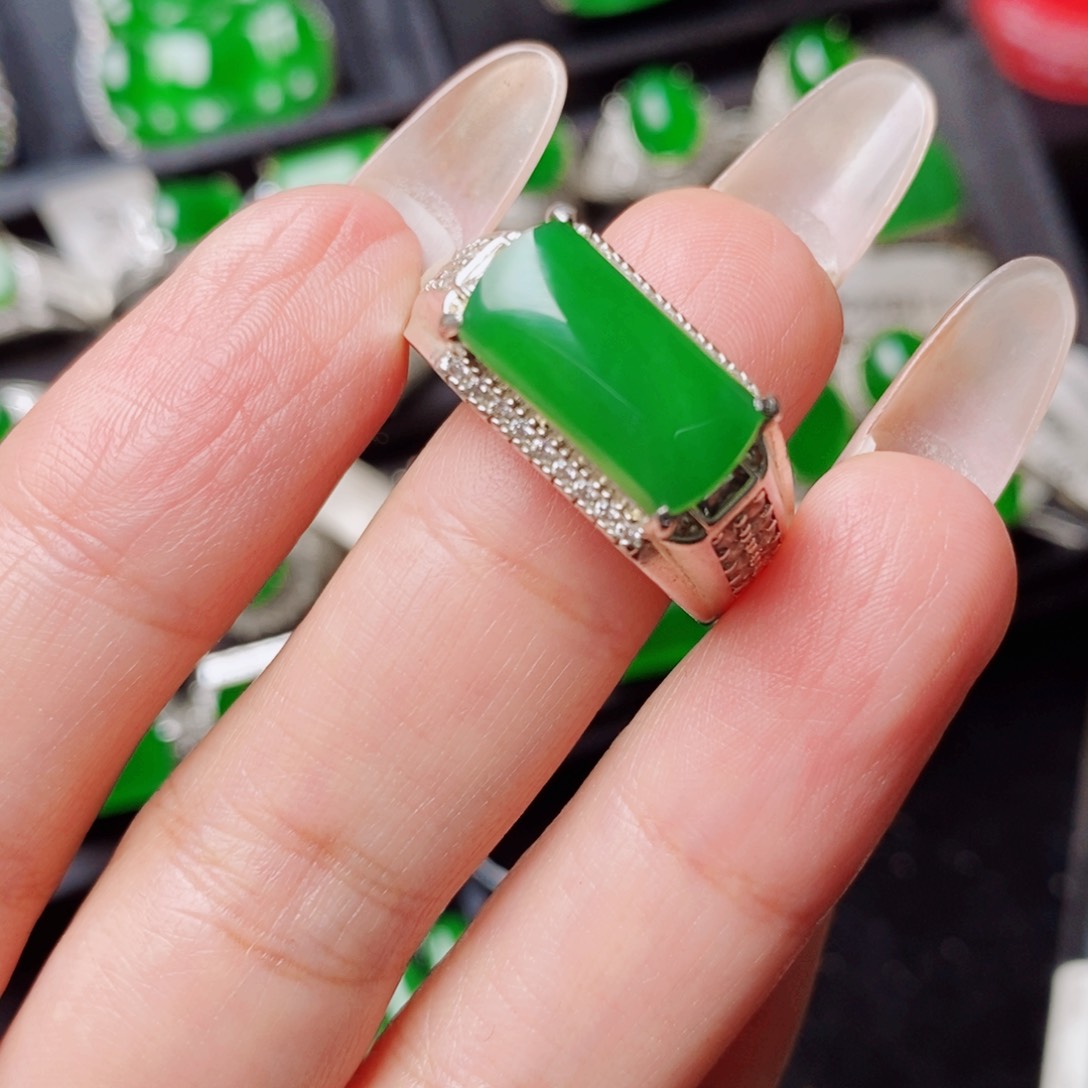 未镶嵌戒指翡翠天然正品