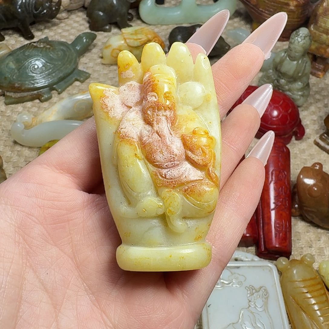 白玉菩提吊坠挂件