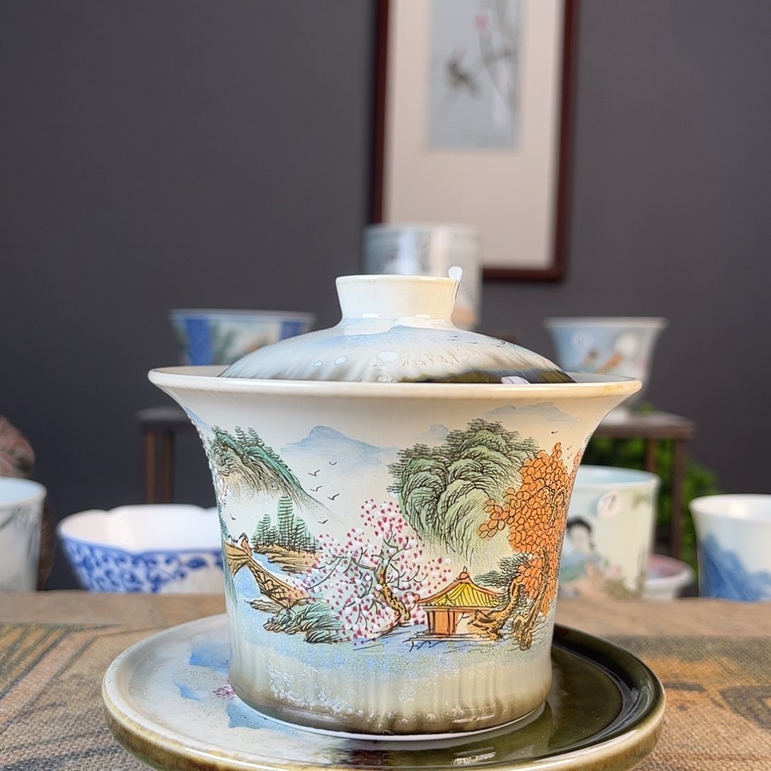 杯景德镇陶瓷茶杯多人