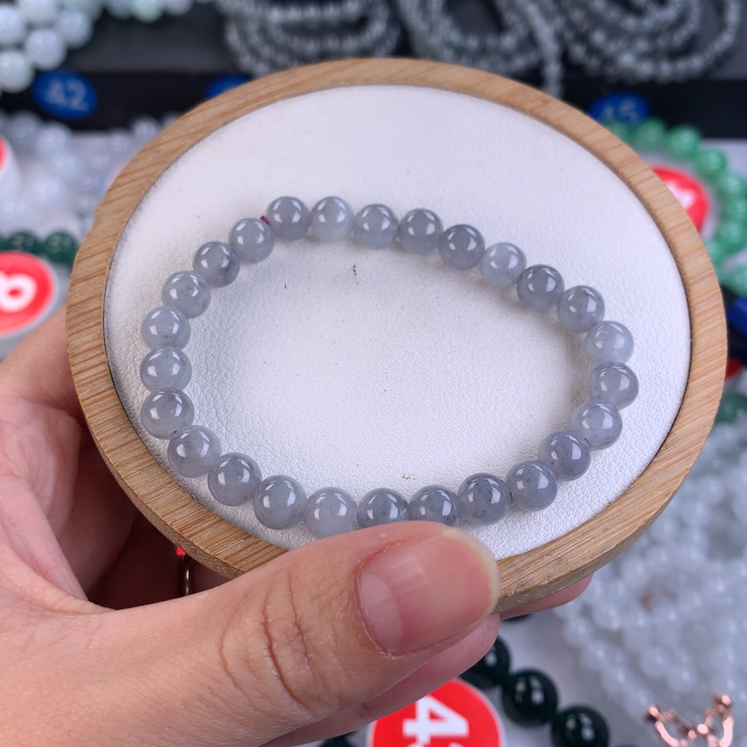 翡翠手链未镶嵌卡6.8