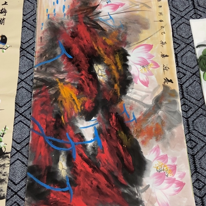 枕书斋画廊的直播间