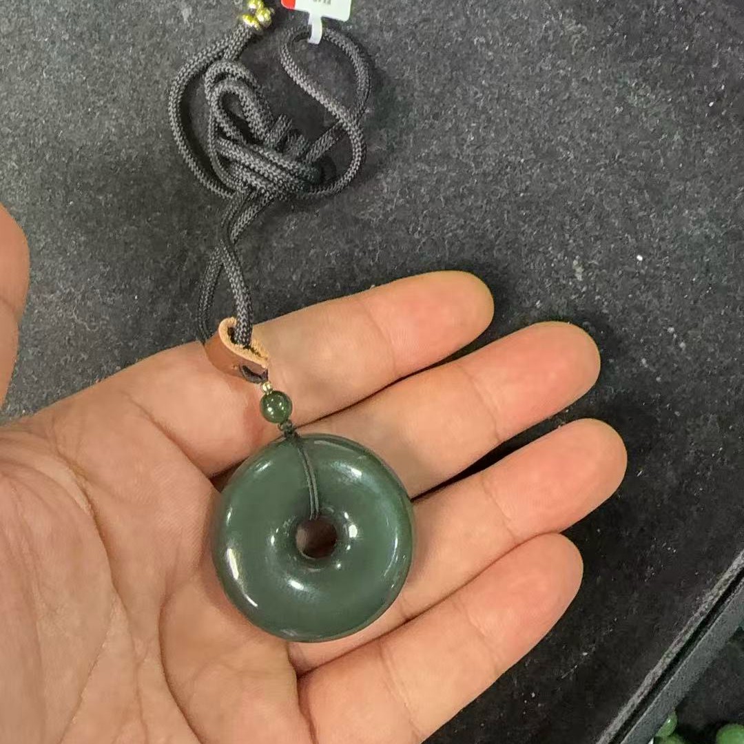 和田玉碧玉平安扣