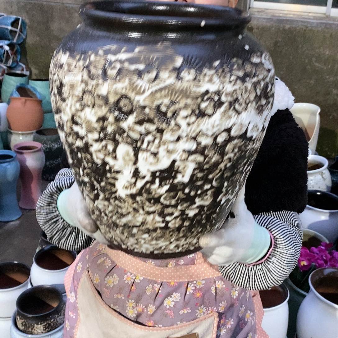 紫砂花盆正品口20高31