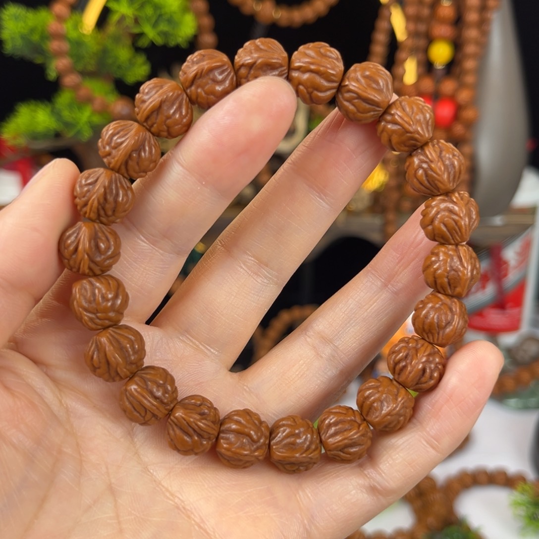 手串桃核秦岭野生桃核手串